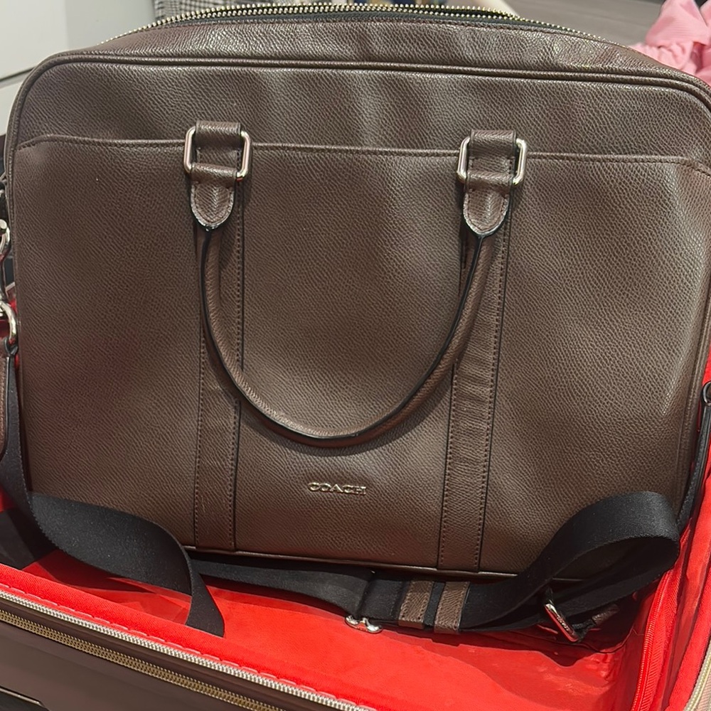 Coach Brown Laptop Bag